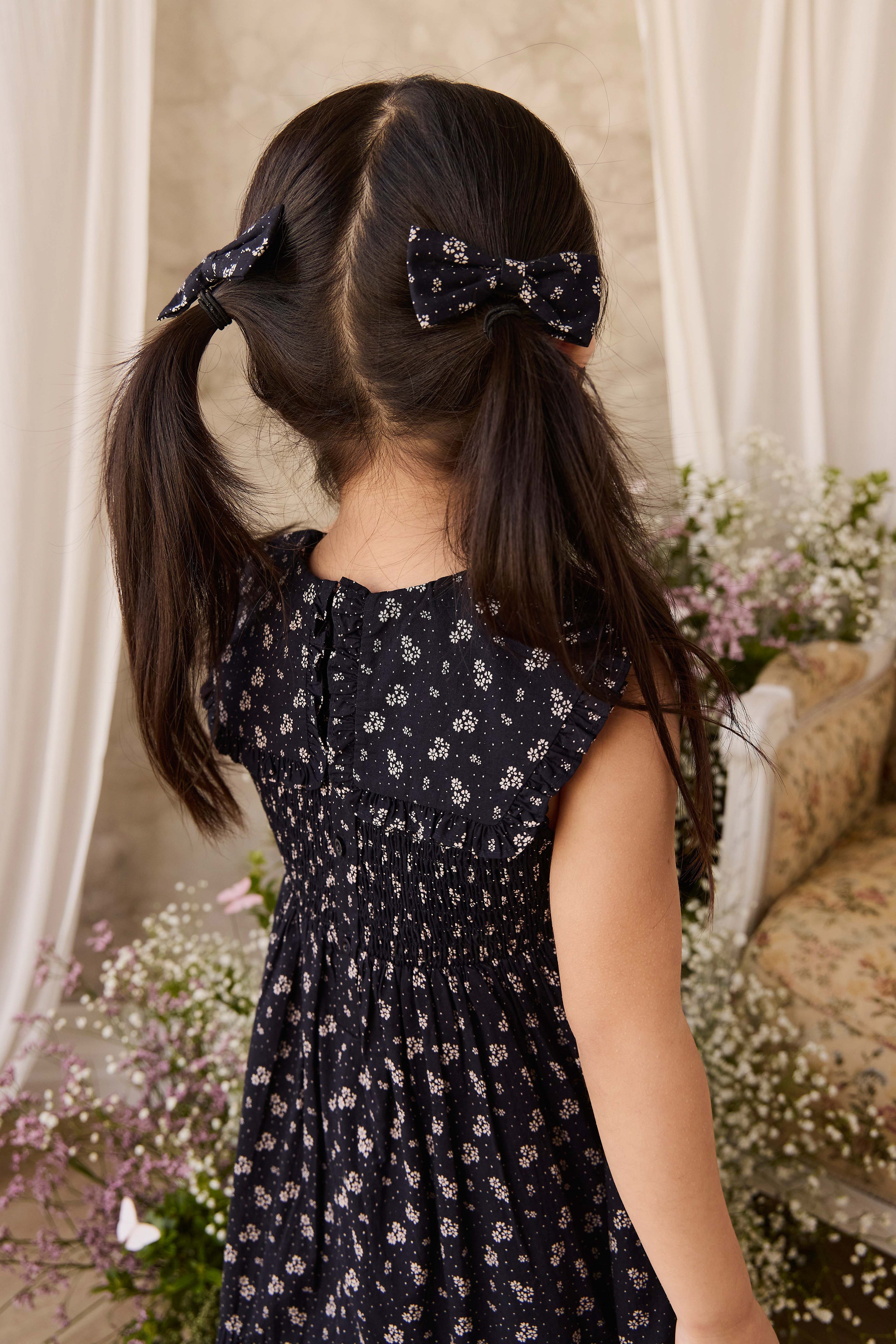 Organic Cotton Christabel Dress - Maisie Navy