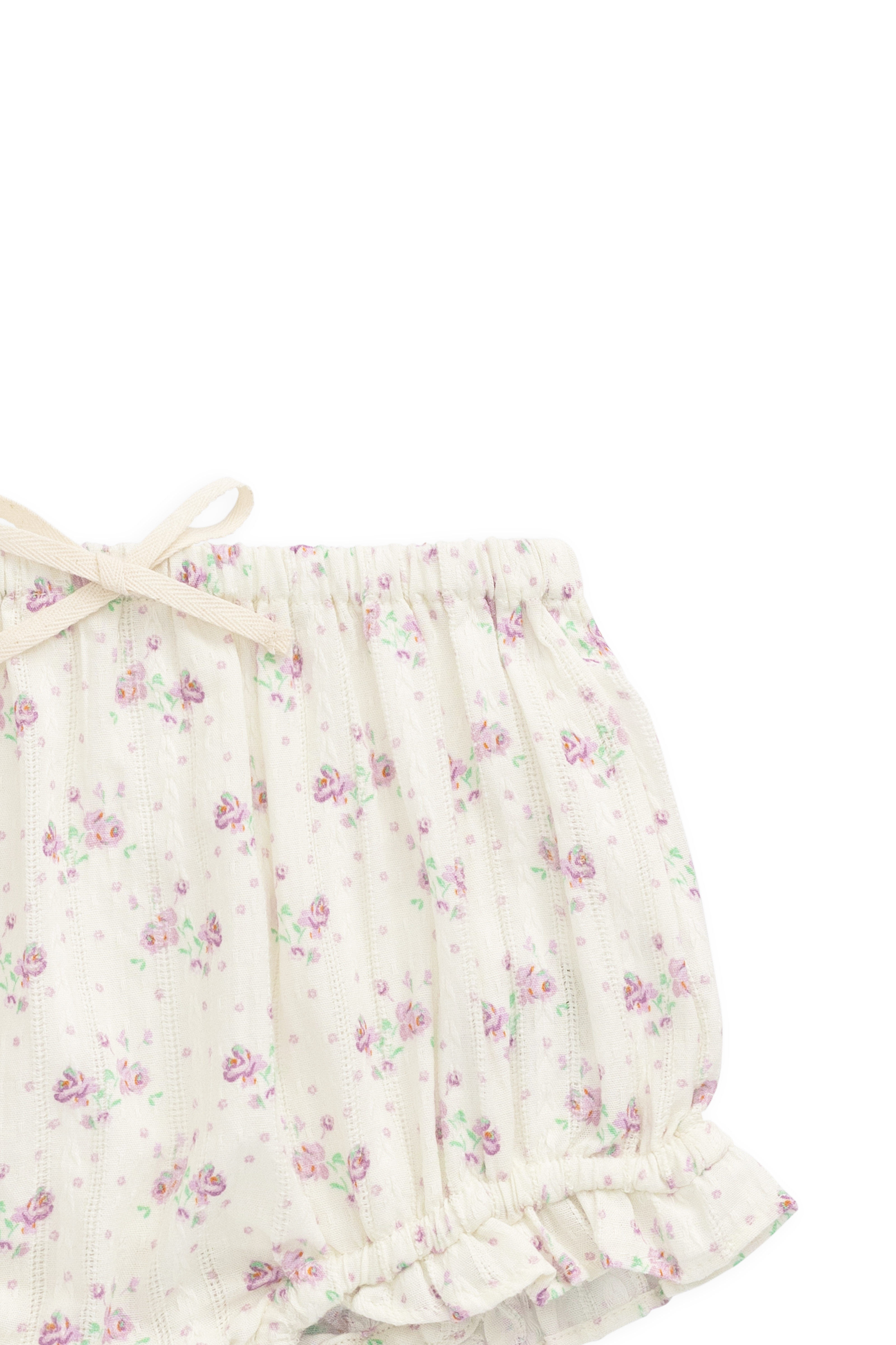Organic Cotton Frill Bloomer - Molly Lilac