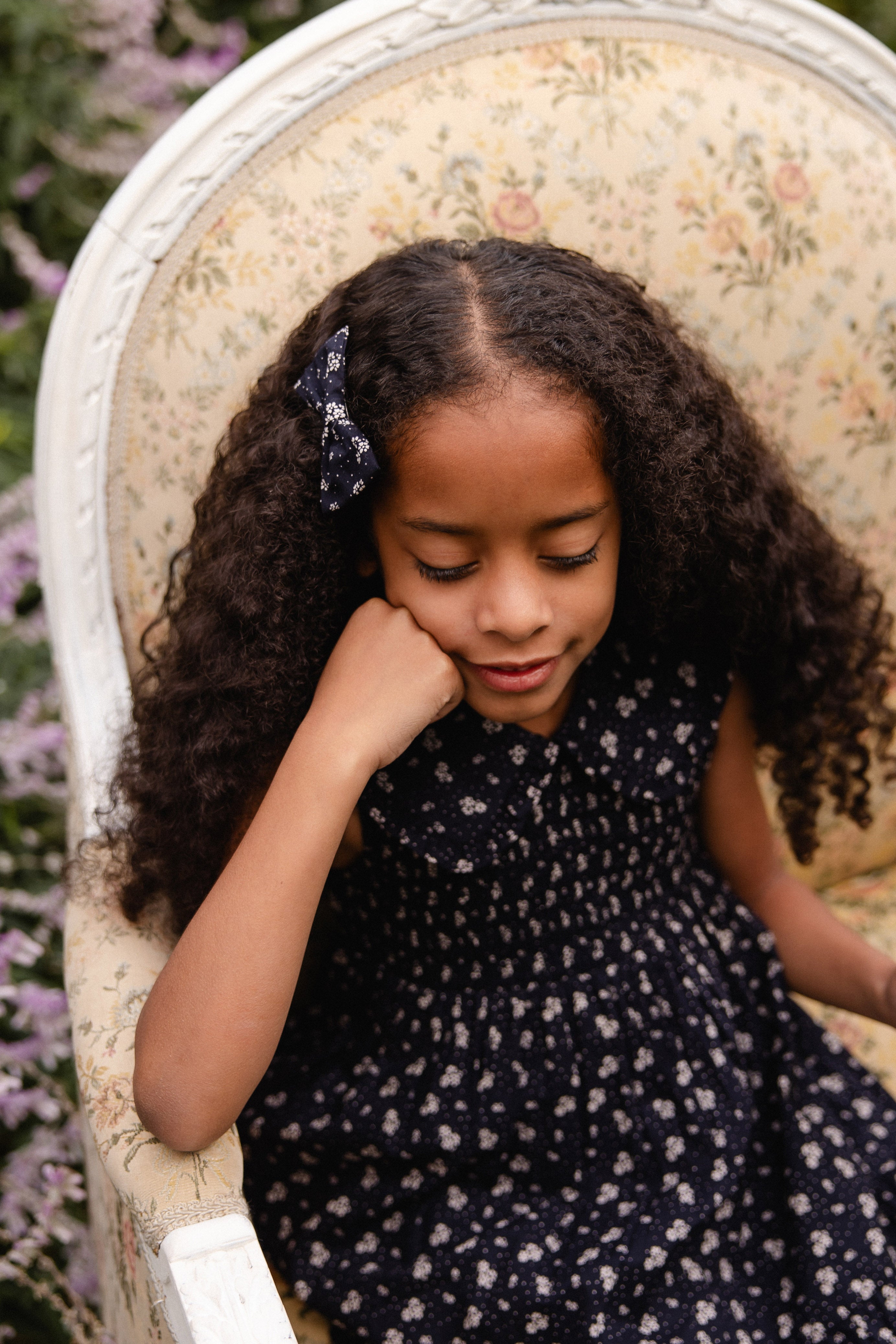 Organic Cotton Christabel Dress - Maisie Navy